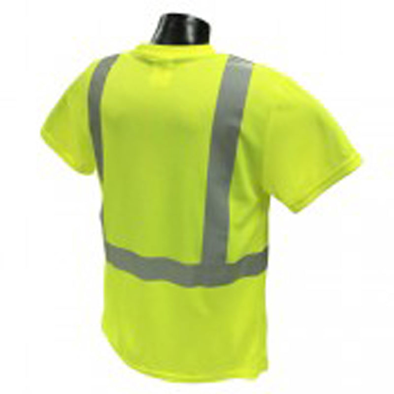 Radians Radwear Reflective Hi-Viz Safety Tee Shirt Fluorescent Green XXL