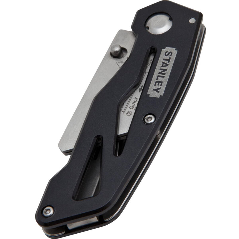 Stanley 5-3/4 in. Folding Fixed Utility Knife Black 1 pc