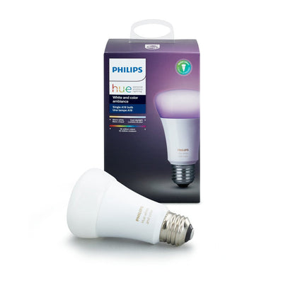 Philips Hue A19 E26 (Medium) Smart WiFi LED Bulb Color Changing 60 Watt Equivalence 1 pk