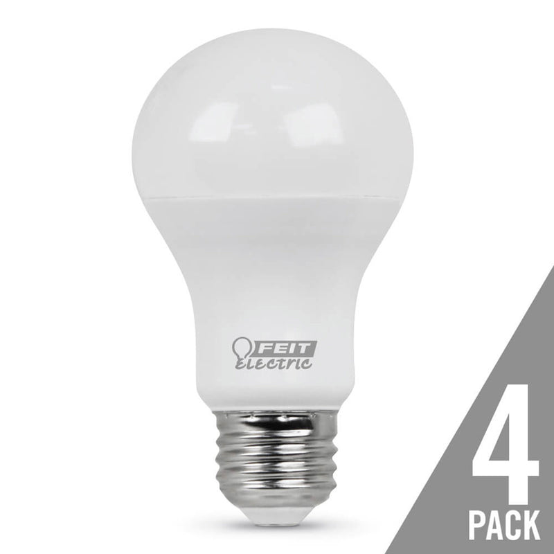 Feit Electric A19 E26 (Medium) LED Bulb Soft White 60 Watt Equivalence 4 pk