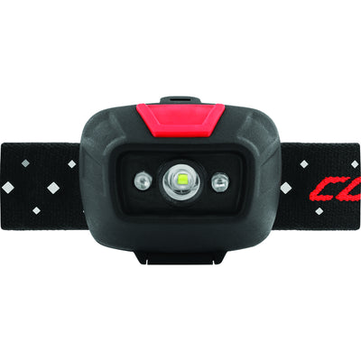 Coast 330 lm Black/Red LED Head Lamp AAA Battery