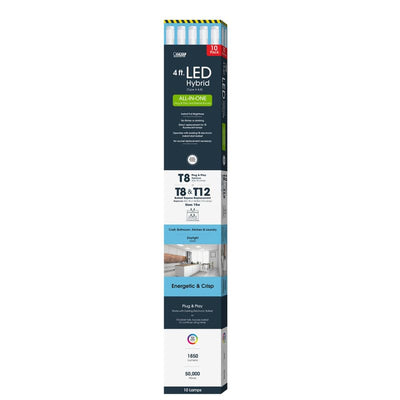 Feit Electric T8 and T12 Daylight 48 in. G13 Linear Plug and Play/Ballast Bypass LED 32 Watt Equival