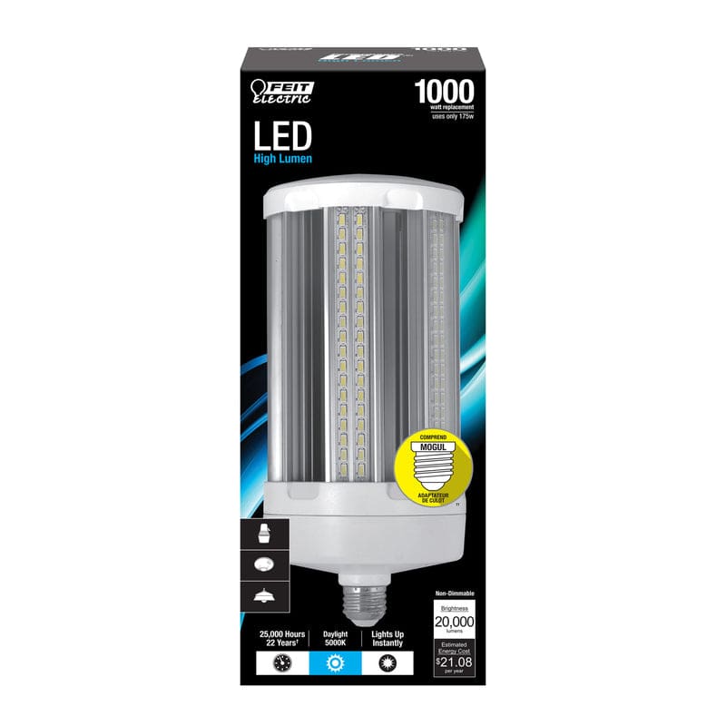 Feit Electric Cylinder E26 (Medium) LED Bulb Natural Light 1000 Watt Equivalence 1 pk