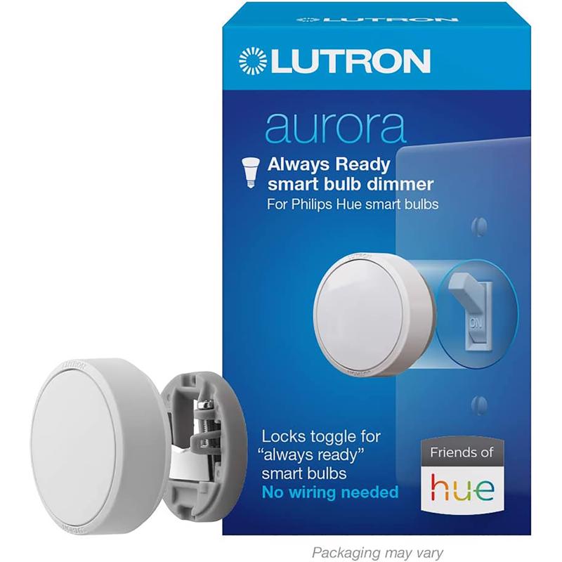 Lutron Aurora White Rotary Dimmer Switch 1 pk