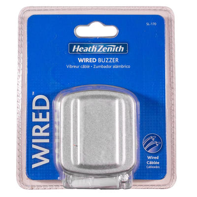 Heath Zenith Matte Silver Metal Wired Door Chime Buzzer