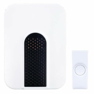 Heath Zenith Black/White Plastic Wireless Door Chime Kit