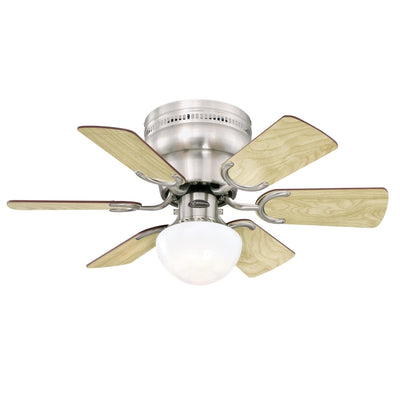 Westinghouse Petite 30 in. Brushed Nickel Brown LED Indoor Ceiling Fan