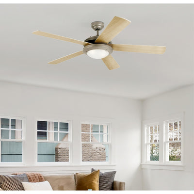 Westinghouse Comet 52 in. Brushed Pewter Brown LED Indoor Ceiling Fan