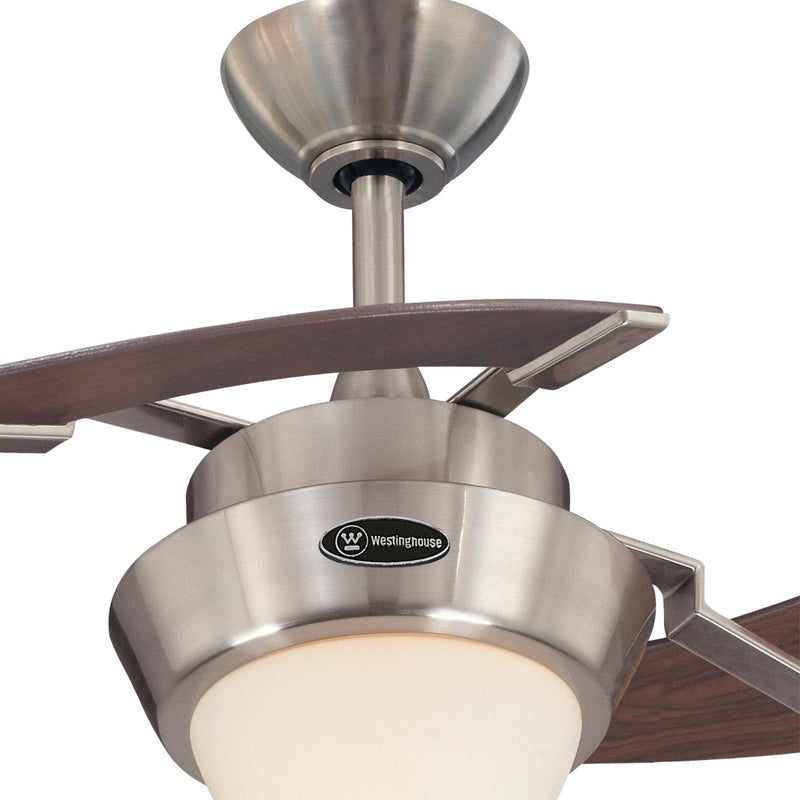 Westinghouse Harmony 48 in. Brushed Nickel Brown LED Indoor Ceiling Fan