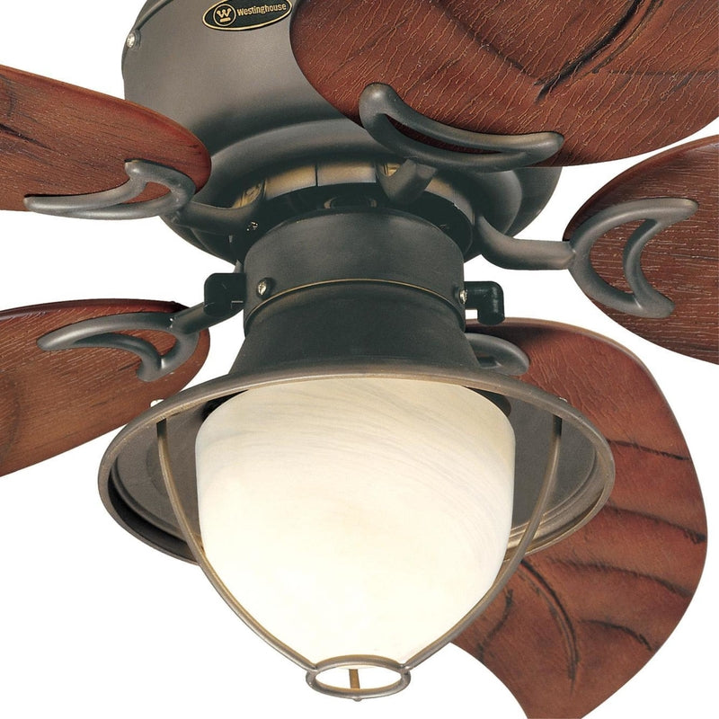 Westinghouse Oasis 48 in. Oil Rubbed Bronze Brown LED Indoor and Outdoor Ceiling Fan