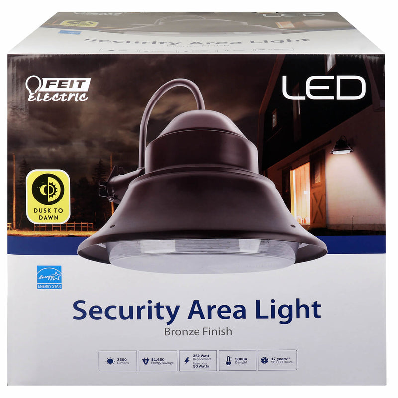 Feit Electric Dusk to Dawn Hardwired LED Bronze Security Light
