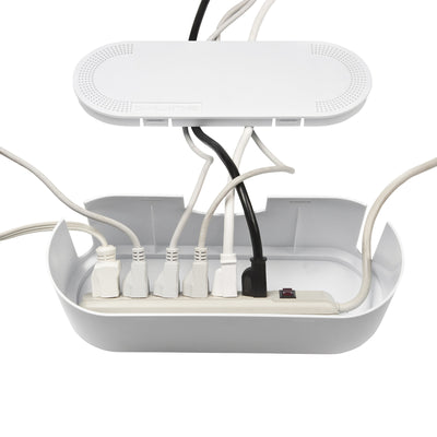 D-Line 12.75 in. L White ABS Cable Organizer Box