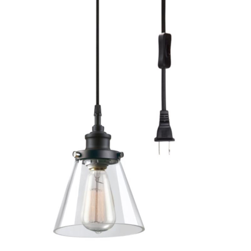 Globe Electric Jackson Matte Black 1 lights Pendant Light