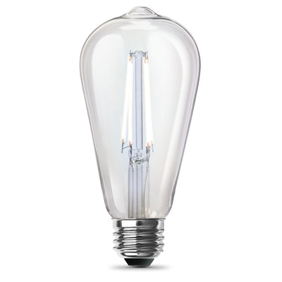 Feit Electric ST19 E26 (Medium) Filament LED Bulb Daylight 100 Watt Equivalence 2 pk