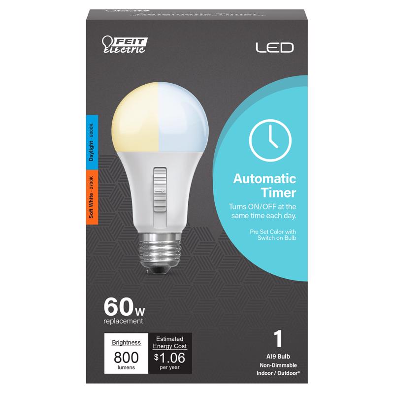 Feit Electric Intellibulb A19 E26 (Medium) LED Bulb Soft White 60 Watt Equivalence 1 pk