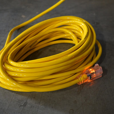 Yellow Jacket Outdoor 25 ft. L Yellow Extension Cord 12/3 SJTW