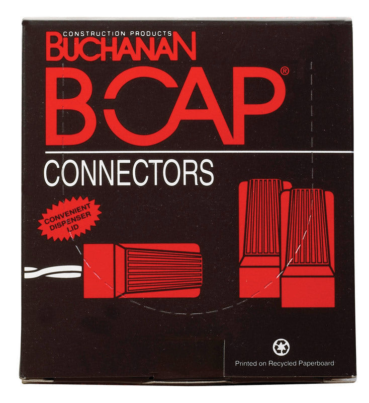 Buchanan B-Cap 22-8 AWG Insulated Wire Connector Red 100 pk