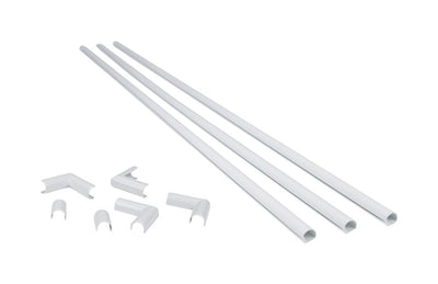 Legrand Cordmate White Plastic Cord and Cable Organizer Kit