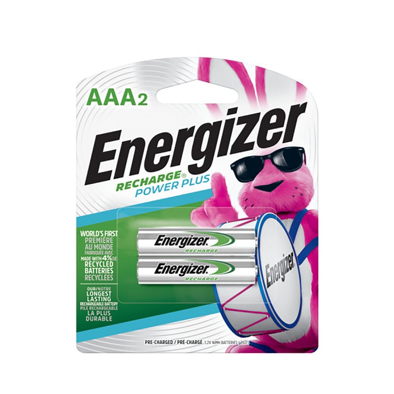 Energizer NiMH AAA 1.2 V 0.8 Ah Rechargeable Battery 2 pk