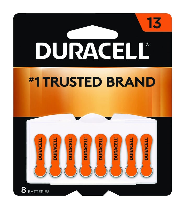 Duracell Zinc Air 13 1.4 V 300 Ah Hearing Aid Battery 8 pk