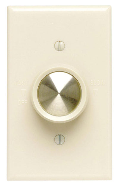 Leviton 5 amps Rotary Fan Control Ivory 1 pk