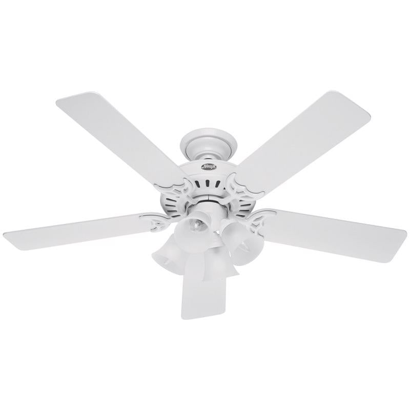 Hunter Studio 52 in. White LED Indoor Ceiling Fan