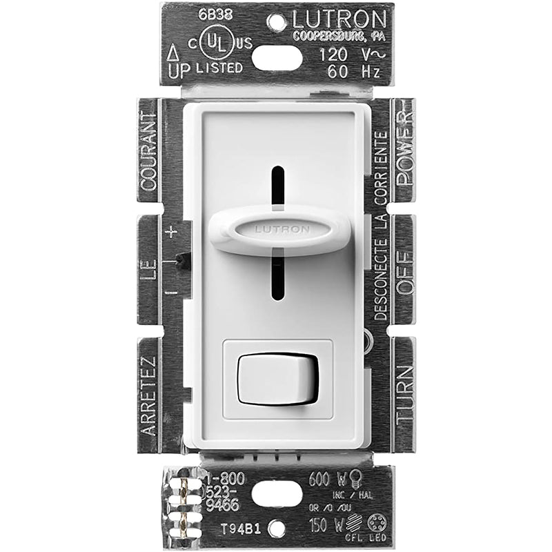 Lutron Skylark White 150 W 3-Way Dimmer Switch 1 pk