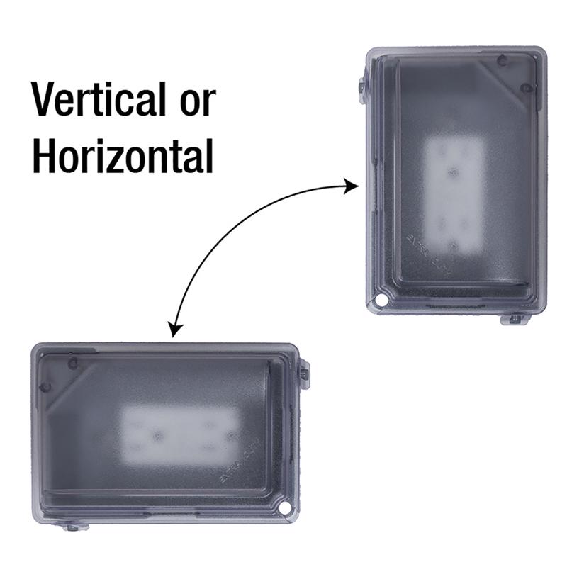 Sigma Engineered Solutions Rectangle Plastic 1 gang Weatherproof Cover