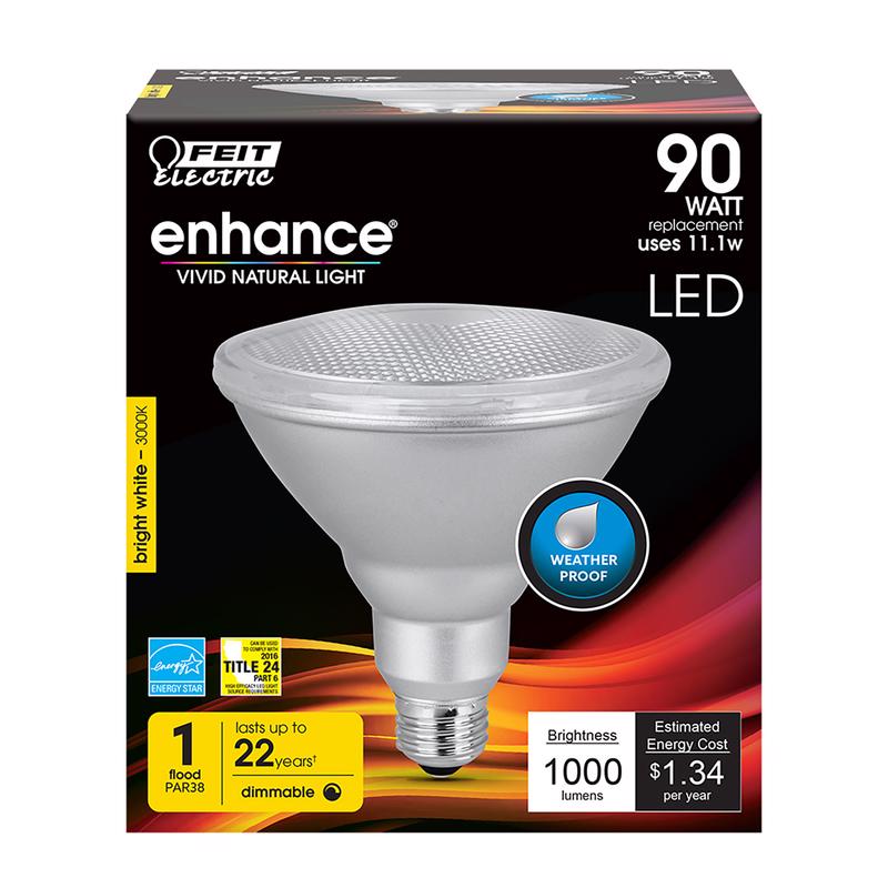 Feit Electric PAR38 E26 (Medium) LED Bulb Bright White 90 Watt Equivalence 1 pk