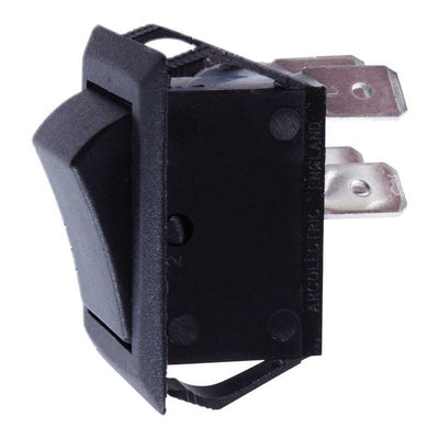 Jandorf 20 amps Double Pole Rocker Power Tool Switch Black 1 pk