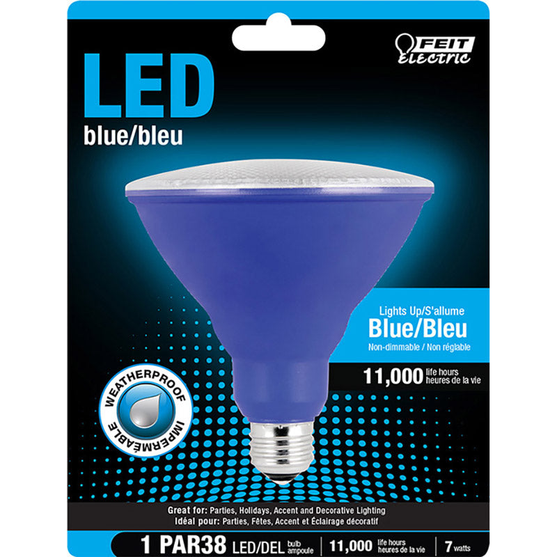 Feit Electric PAR38 E26 (Medium) LED Bulb Blue 40 Watt Equivalence 1 pk