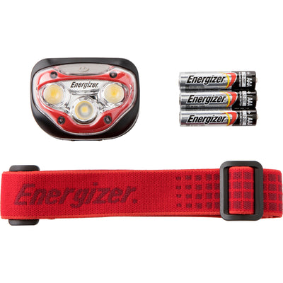 Energizer Vision HD Headlamp 300 lm Red LED Headlight AAA Battery