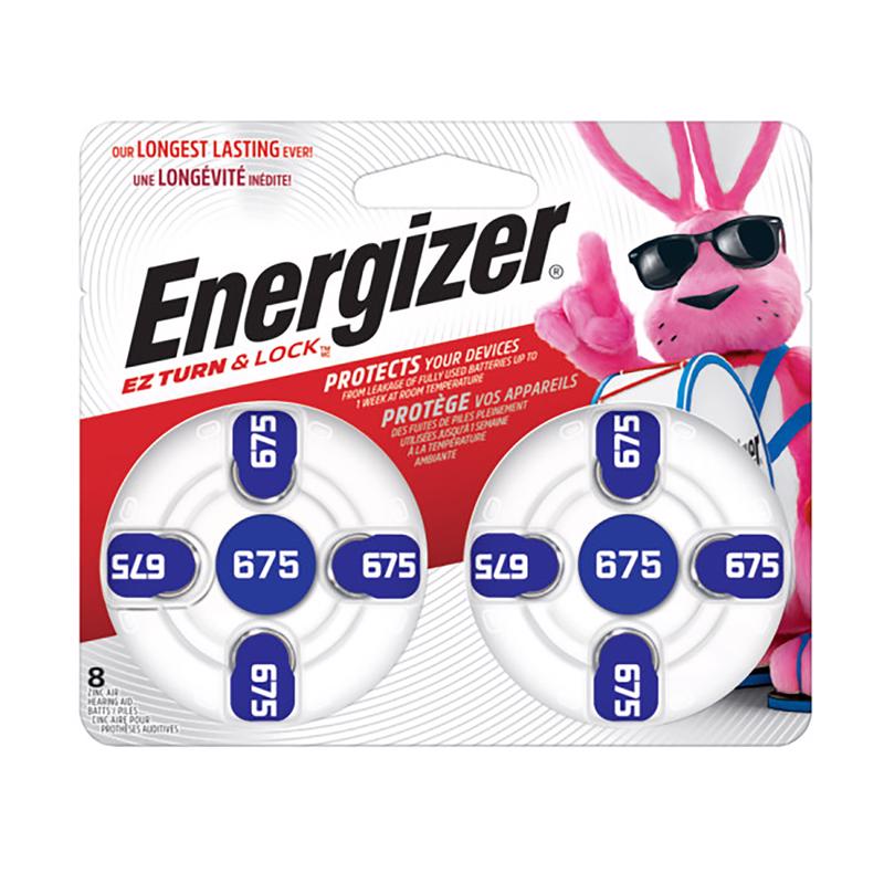 Energizer Zinc Air 675 1.4 V 0.62 Ah Hearing Aid Battery 8 pk