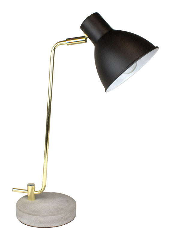 Newhouse Lighting Amelia 20.5 in. Black Desk Lamp
