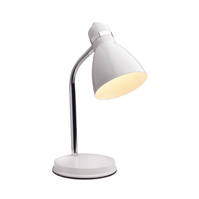 Newhouse Lighting Oxford 13 in. White Desk Lamp