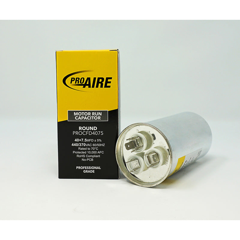 Perfect Aire ProAire 40+7.5 MFD 370 V Round Run Capacitor