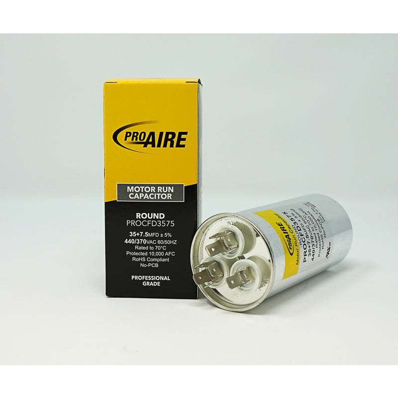 Perfect Aire ProAire 35+7.5 MFD 370 V Round Run Capacitor