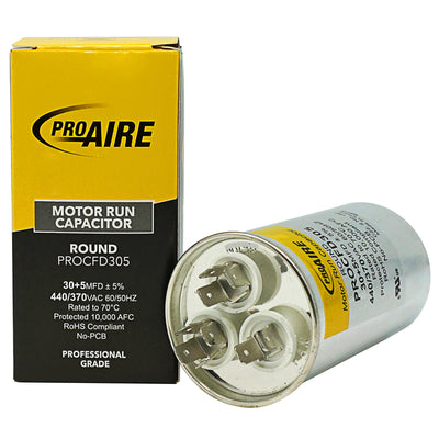 Perfect Aire ProAire 30+5 MFD 370 V Round Run Capacitor