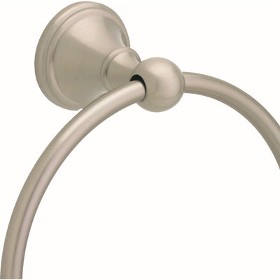 Delta Crestfield Satin Nickel Towel Ring Die Cast Zinc