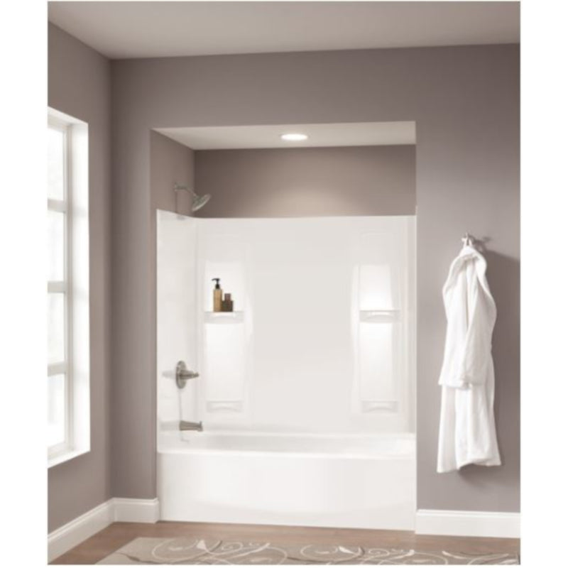 Delta Classic 400 18 in. H X 30 in. W X 60 in. L White Bathtub
