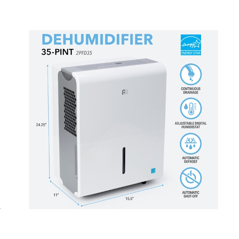 Perfect Aire 3000 sq ft 35 pt Dehumidifier