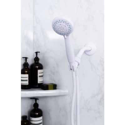 Homewerks Exquisite White Plastic 3 settings Handheld Showerhead 1.8 gpm