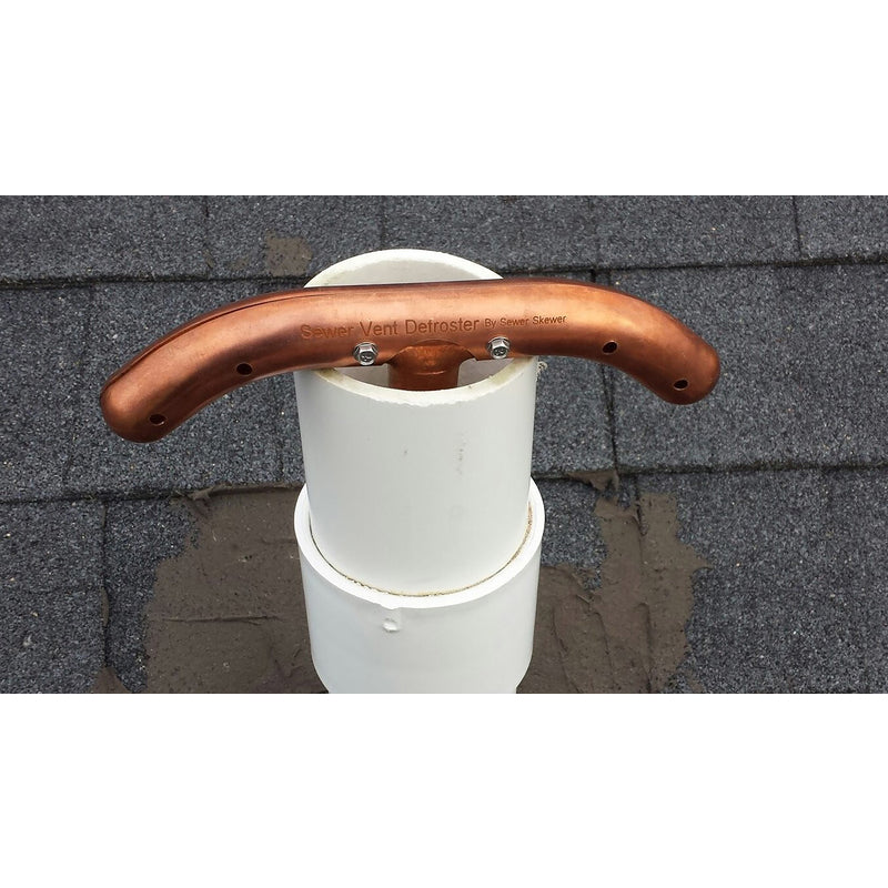 Sewer Skewer 17 in. L Copper Sewer Vent Defroster Extender