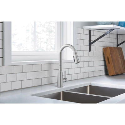 Moen Zyla One Handle Stainless Steel Motion Sensing Pull-Down Kitchen Faucet Smart