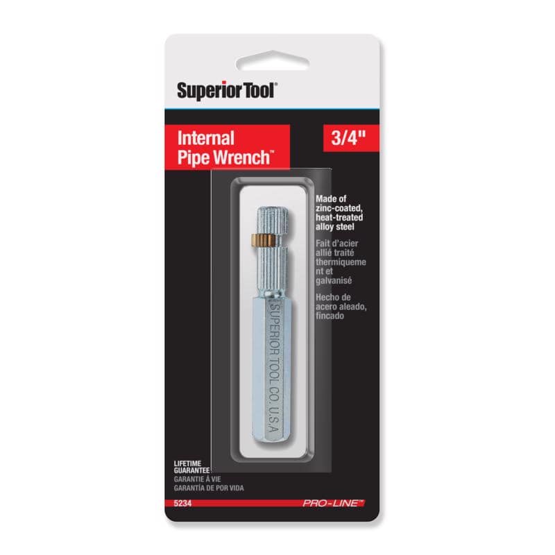 Superior Tool Internal Pipe Wrench 3/4 in. drive Silver 1 pc