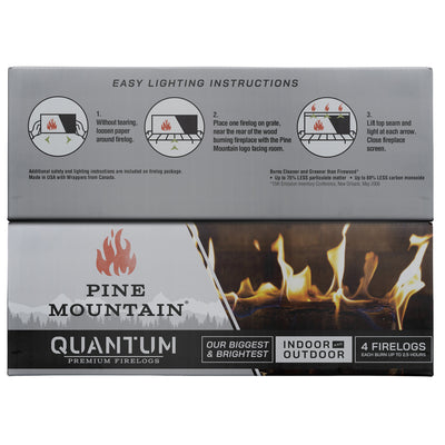 Pine Mountain Quantum Fire Log 4 pk 22 lb