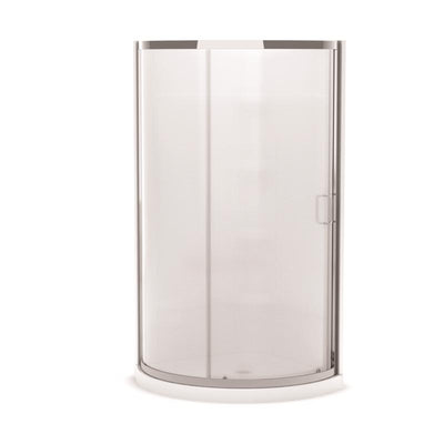 MAAX Cyrene 76 in. H X 34 in. W Chrome White Framed Shower Kit