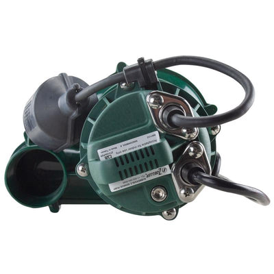 Zoeller 1/3 HP 5250 gph Cast Iron Tethered Float Switch Sewage Pump