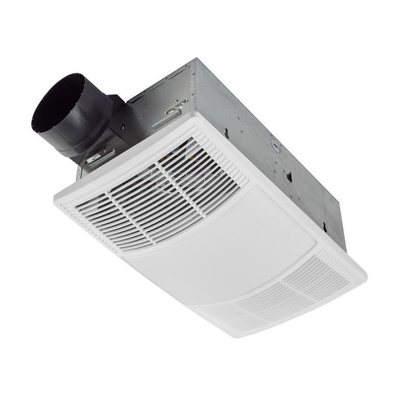 Broan 80 CFM 1.5 Sones Bathroom Exhaust Fan with Heater and Light