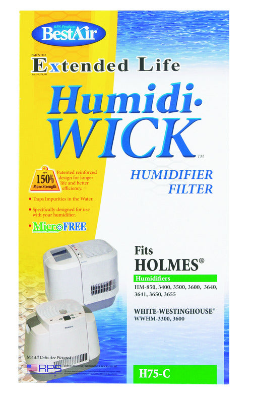 BestAir Humidifier Wick 1 pk For Holmes HM850, 3400, 3500, 3501, 3600, 3607, 3608, 3640, 3641, 3650,